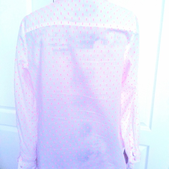 2 for $10 Merona White & Pink Button Down Shirt - Picture 5 of 5